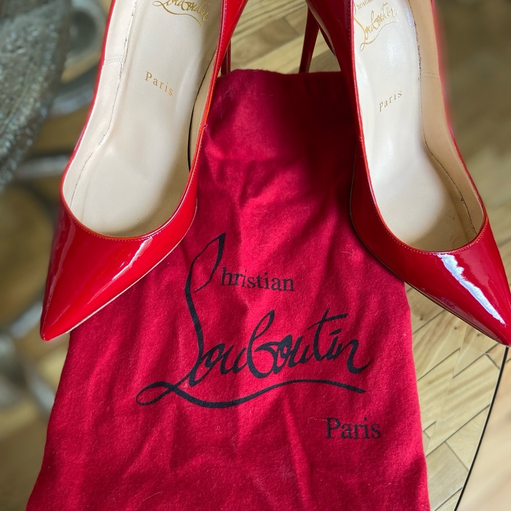 Christian Louboutin Kate Red Heels Size 38.5